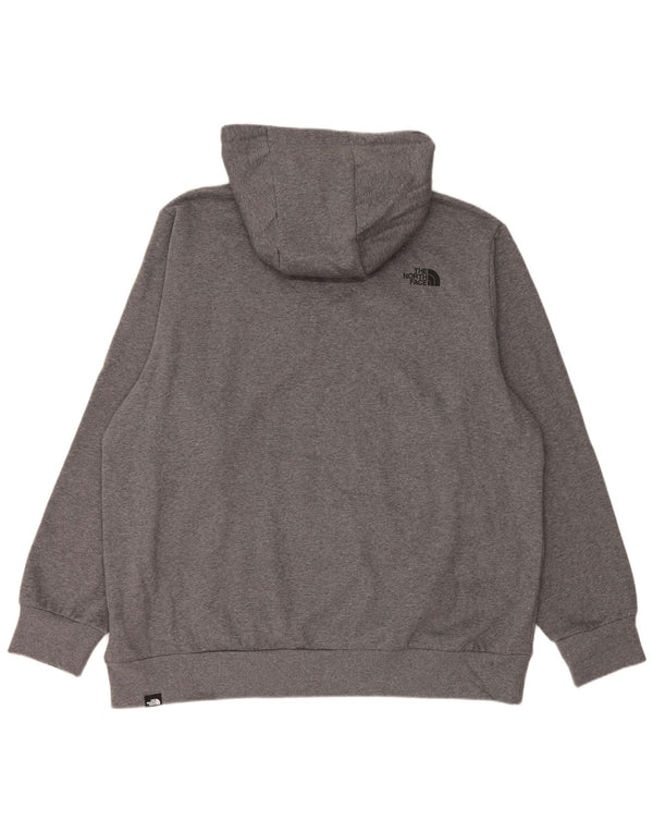 THE NORTH FACE Mens Hoodie Jumper 2XL Grey Cotton