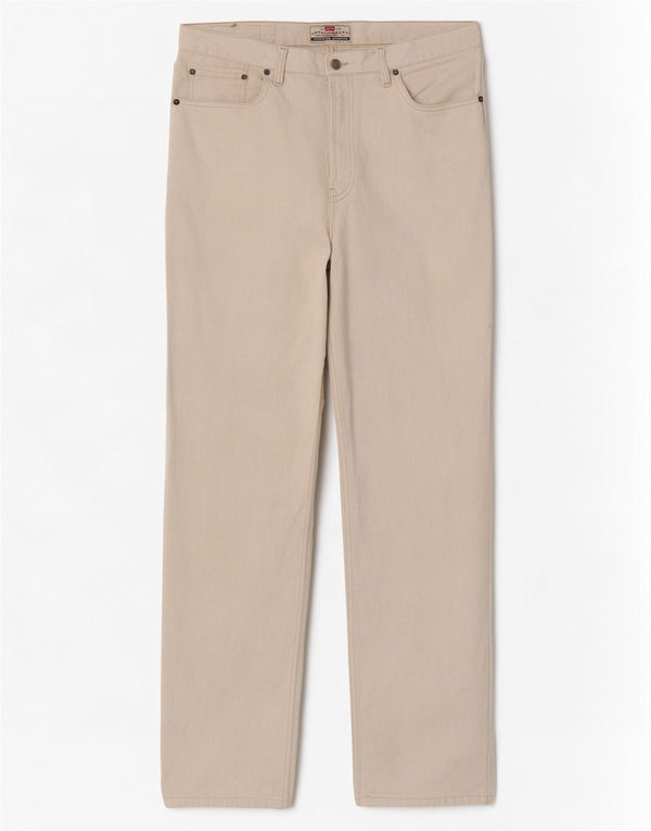 Jeans dritti da uomo Levi's W36 L34 cotone beige