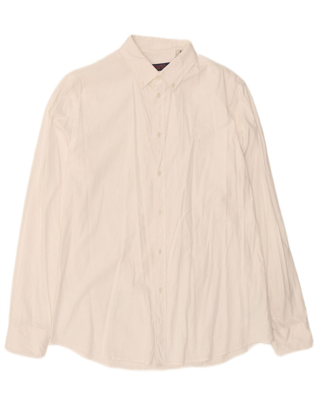 Camicia Trussardi Uomo Regular Fit Taglia 43 Large Cotone Bianco