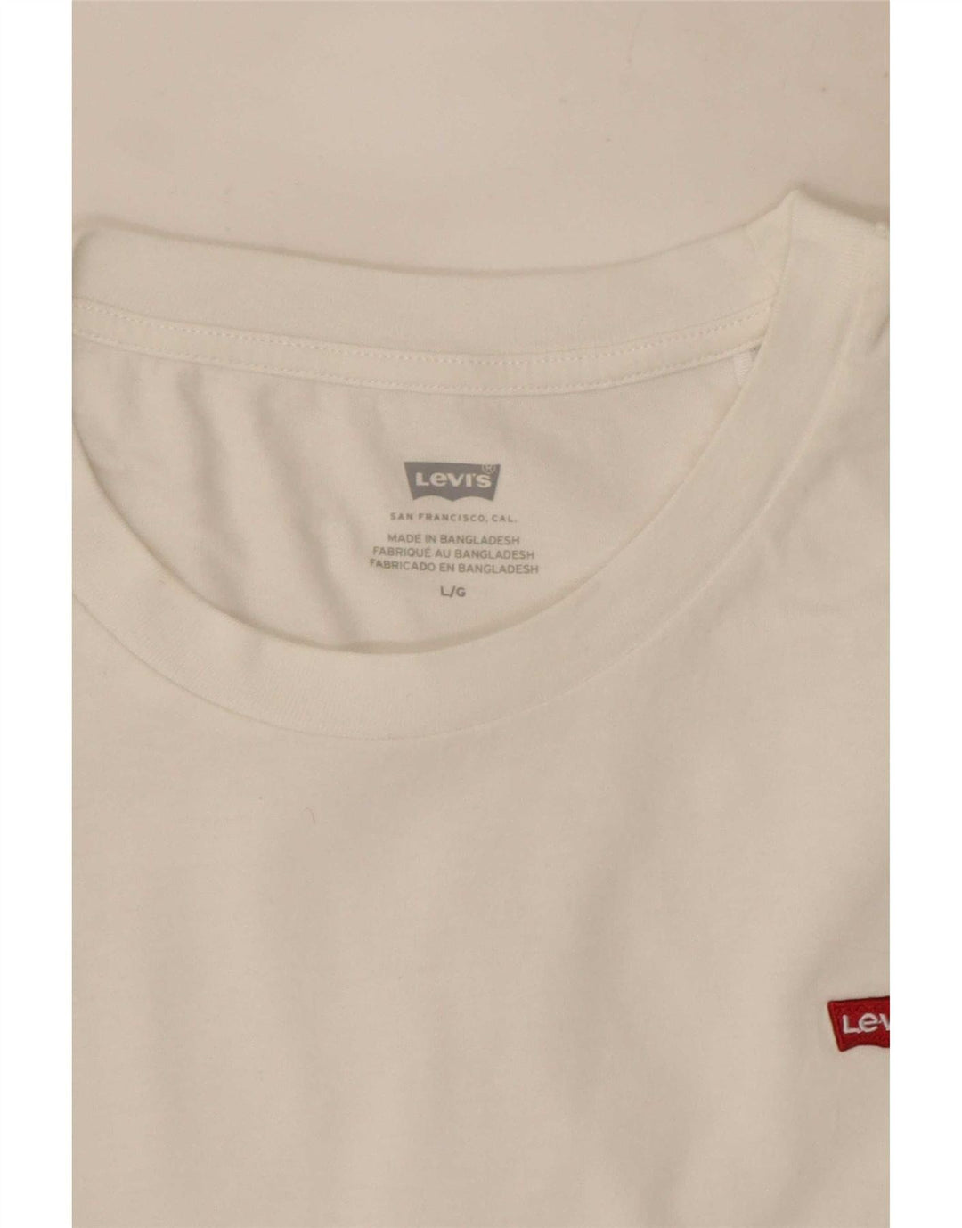 T-shirt da donna Levi's Top UK 14 grande bianca