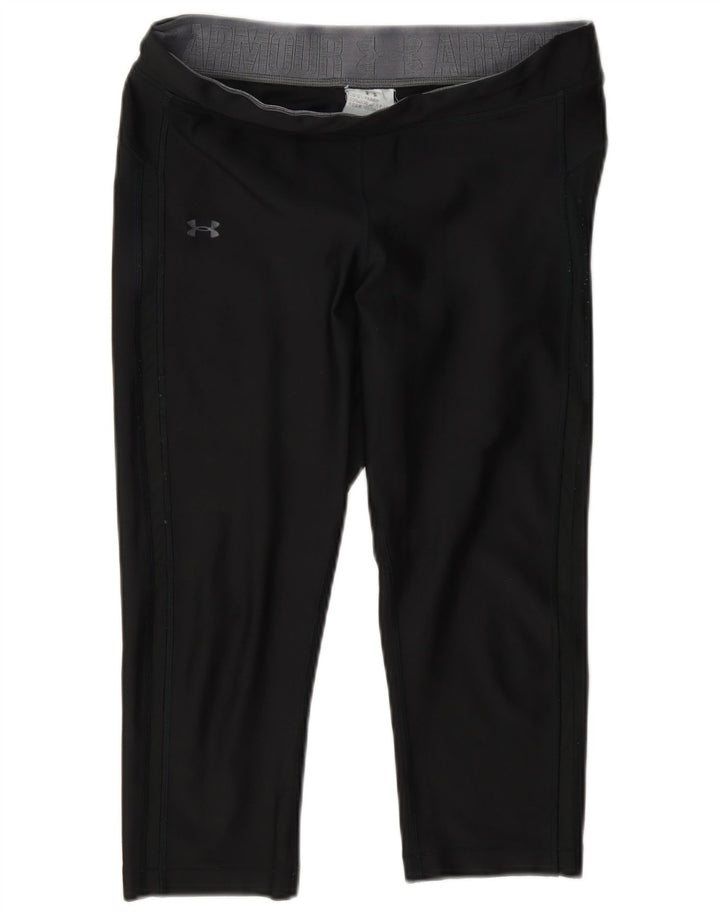 Leggings Capri da donna Under Armour UK 16 grande poliestere nero