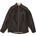 FILA Womens Tracksuit Top Jacket UK 14 Medium Black Nylon Vintage Fila and Second-Hand Fila from Messina Hembry 