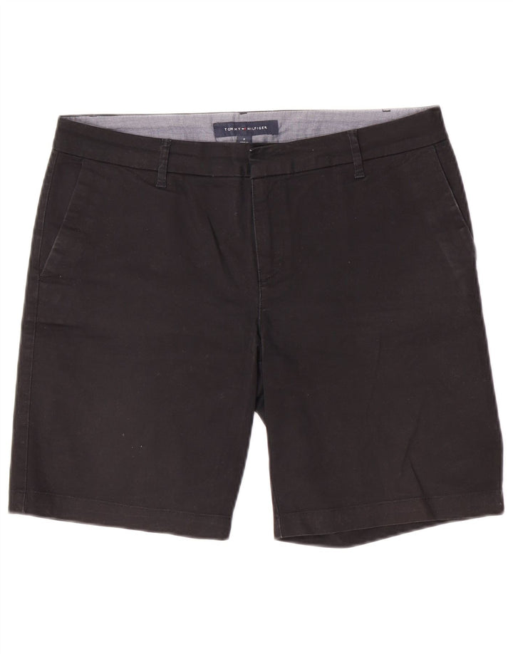 Pantaloncini chino da donna Tommy Hilfiger US 8 medi W32 cotone nero