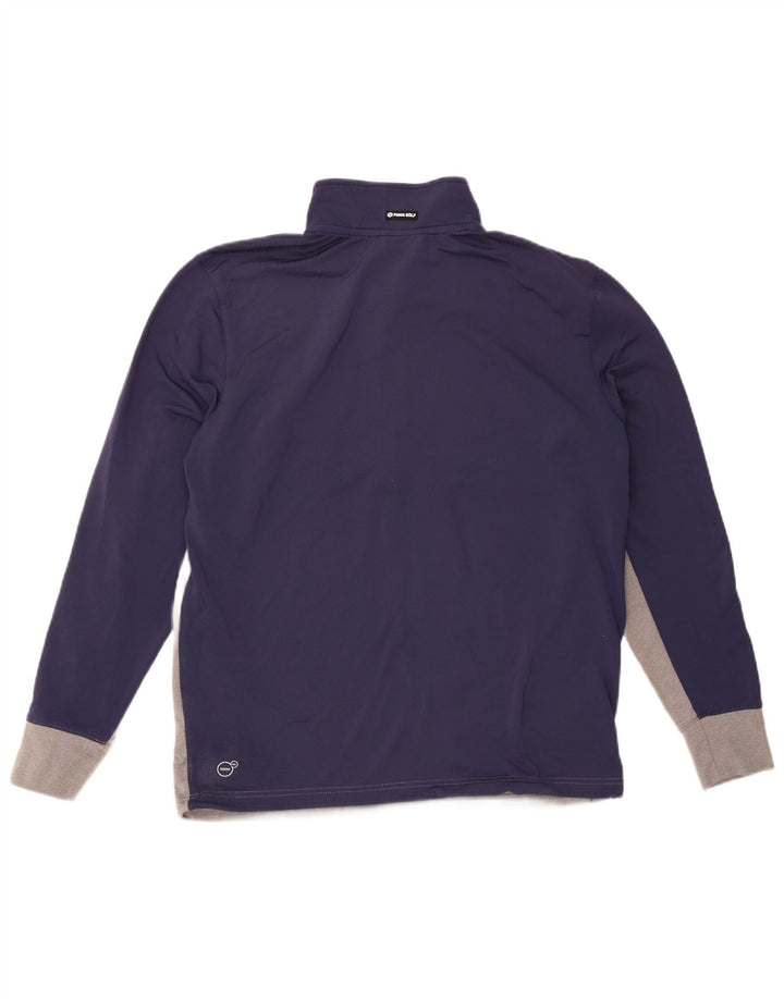 Top da tuta pullover con zip e collo da uomo, taglia media