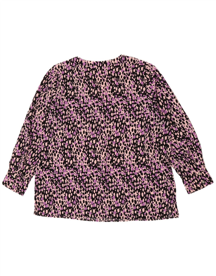 MARKS & SPENCER Camicetta da donna Top UK 18 XL Stampa animale multicolore