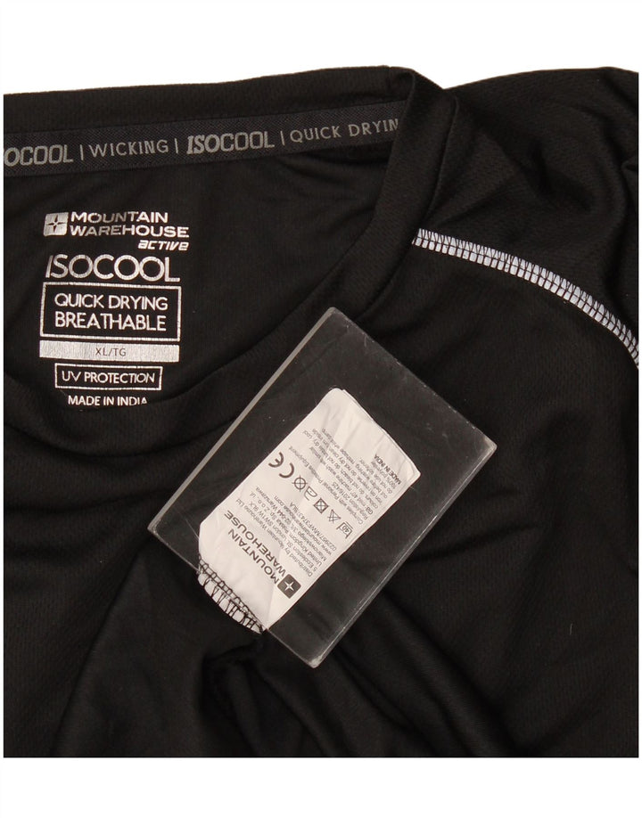 T-shirt IsoCool da uomo Mountain Warehouse Top XL poliestere nero