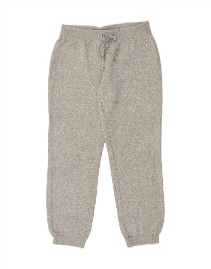 CHAMPION Womens Tracksuit Trousers Joggers UK 14 Medium Grey Cotton | Vintage Champion | Thrift | Second-Hand Champion | Used Clothing | Messina Hembry 