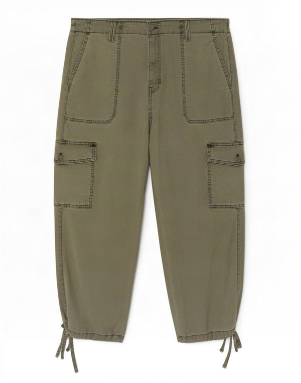 Pantaloni da jogging Cargo Capri da donna Marks & Spencer UK 20 2XL W40 L23 Verde