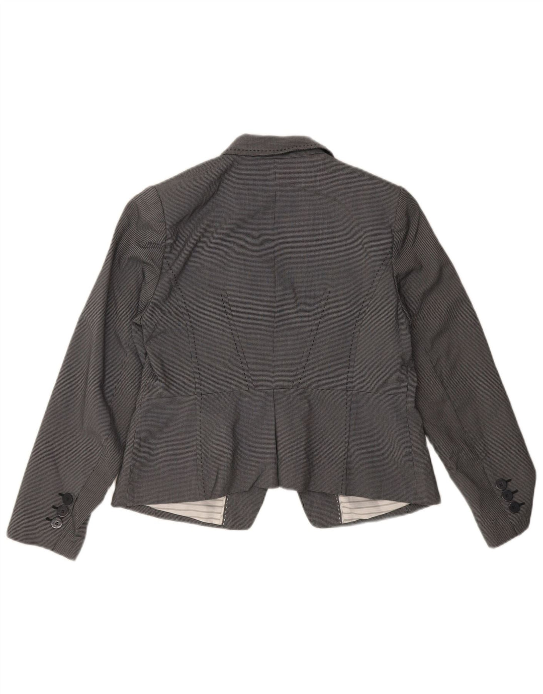 Giacca blazer a 1 bottone Marks & Spencer da donna UK 14 grigio medio a quadri