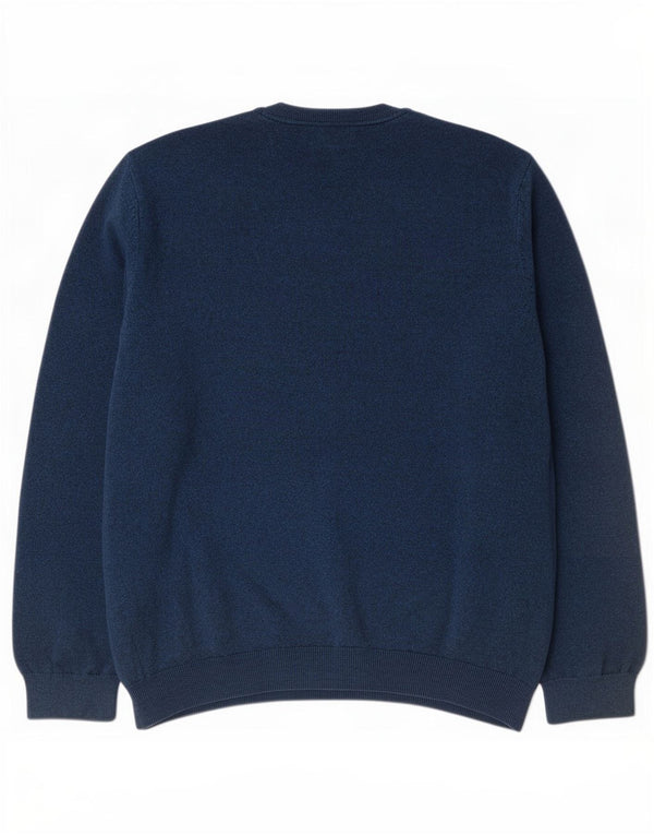 Maglione maglione con scollo a V da uomo Marks & Spencer 3XL cotone blu
