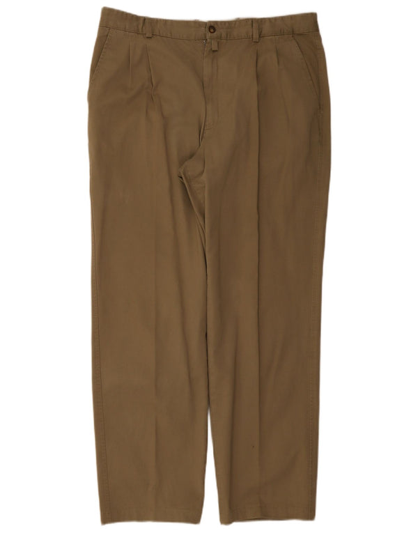 Pantaloni chino con pegging da uomo Lacoste taglia 46 grande W36 L30 kaki