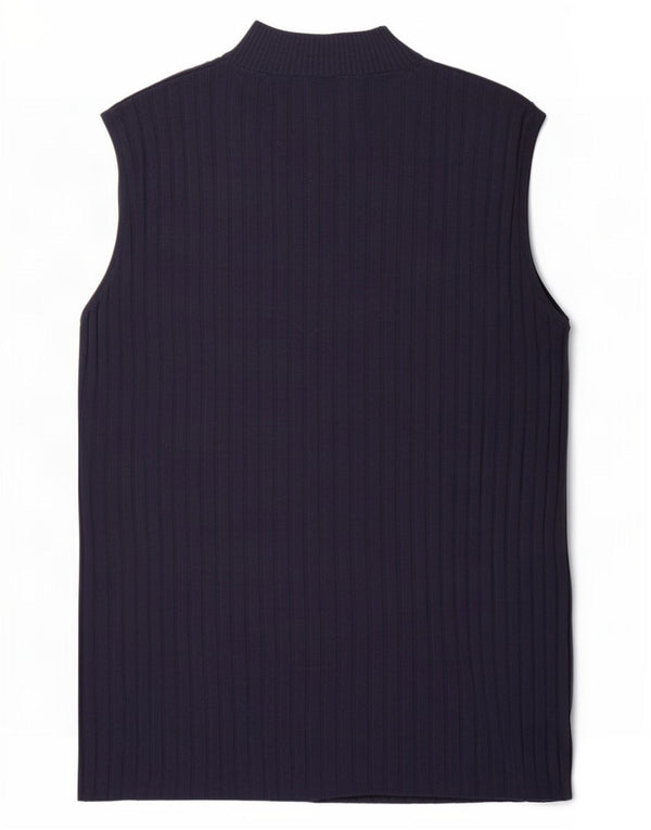 Canotta da donna Marks & Spencer UK 10 piccola in viscosa blu navy