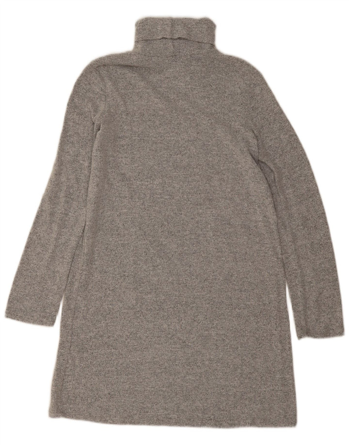 Abito maglione oversize da donna Zara UK 10 piccolo poliestere grigio