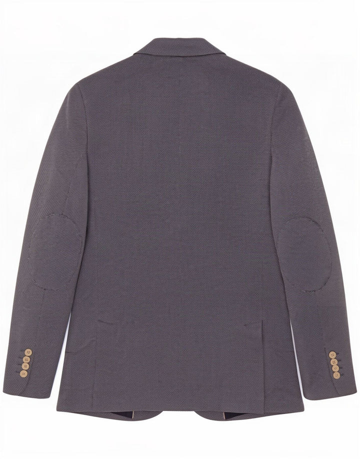 Giacca blazer da uomo a 2 bottoni Zara UK 40 grande cotone blu