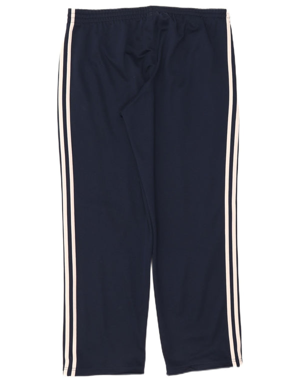 Pantaloni da tuta da uomo Adidas UK 44/46 Large Blu Navy Poliestere