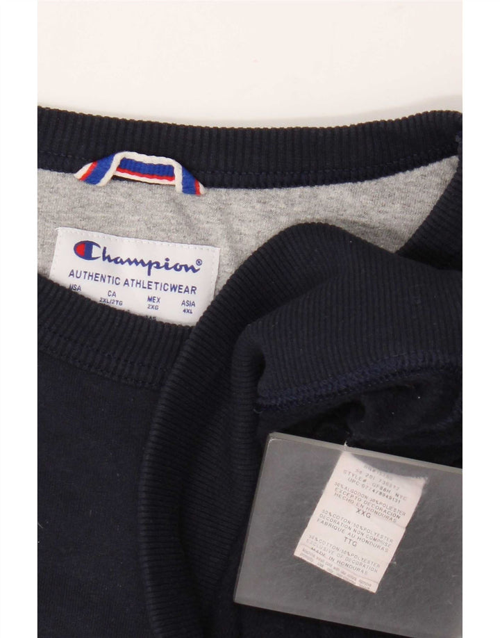 Felpa grafica da uomo Champion Felpa 2XL Cotone blu navy