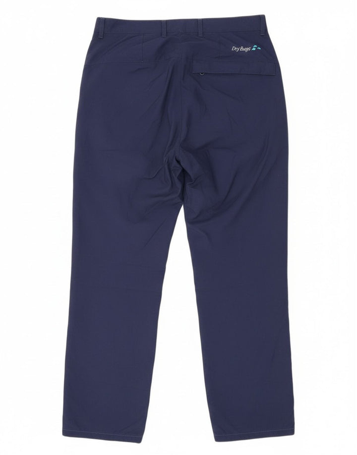 Pantaloni giacca a vento da escursionismo da uomo Rohan W32 L29 blu navy in poliammide