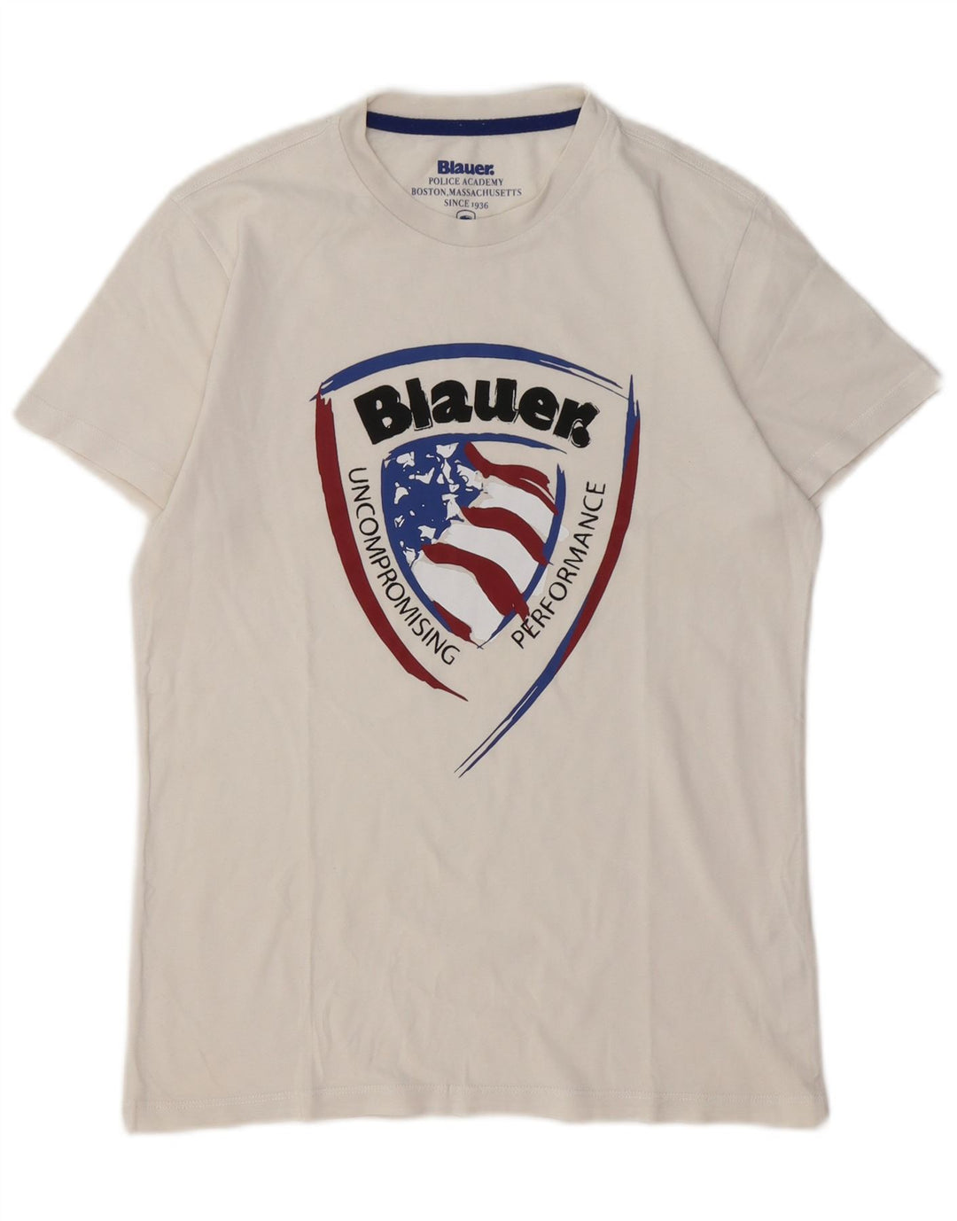 BLAUER T-shirt grafica per ragazzi 13-14 anni in cotone bianco