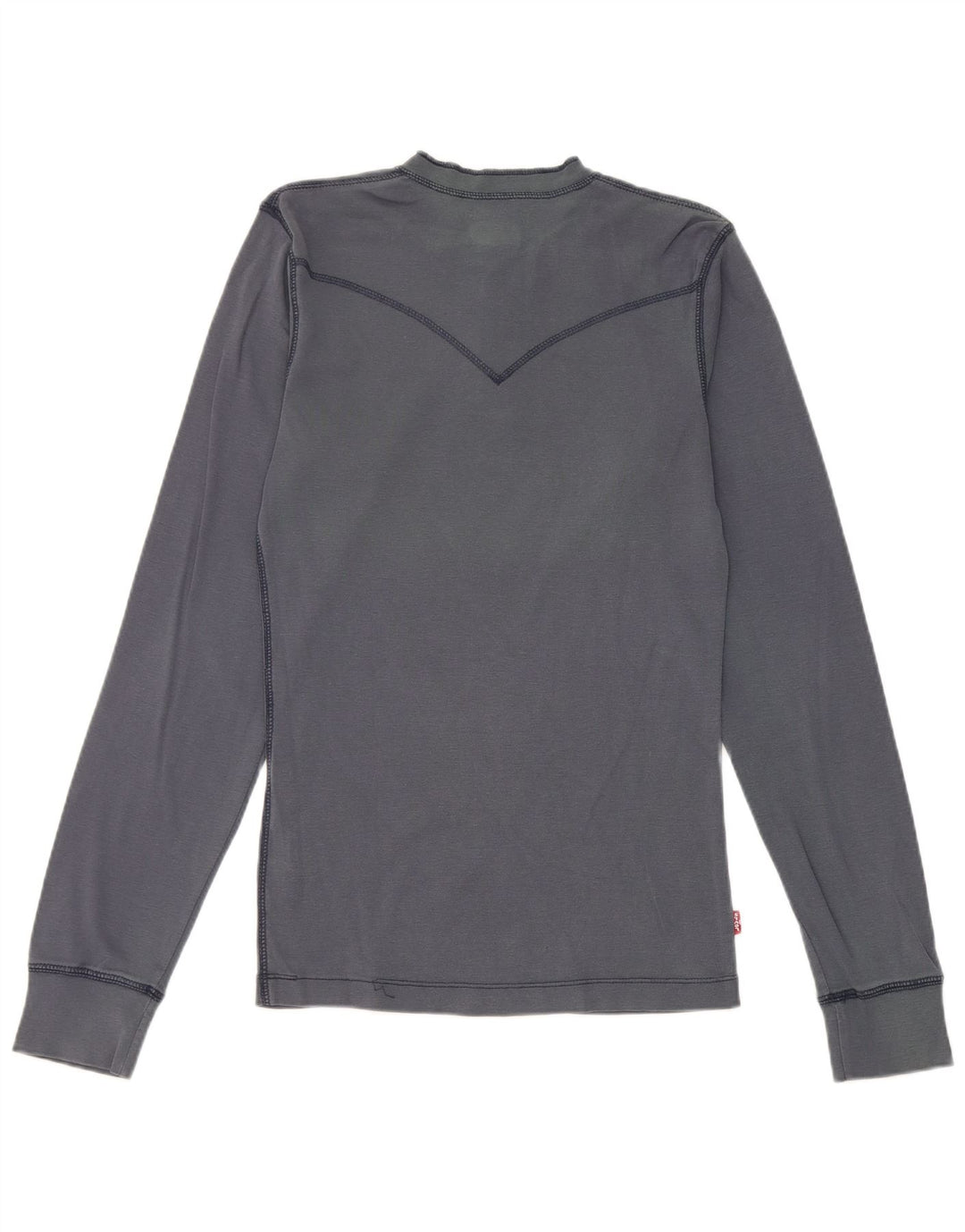 Levi's Top da uomo a maniche lunghe in cotone blu navy medio