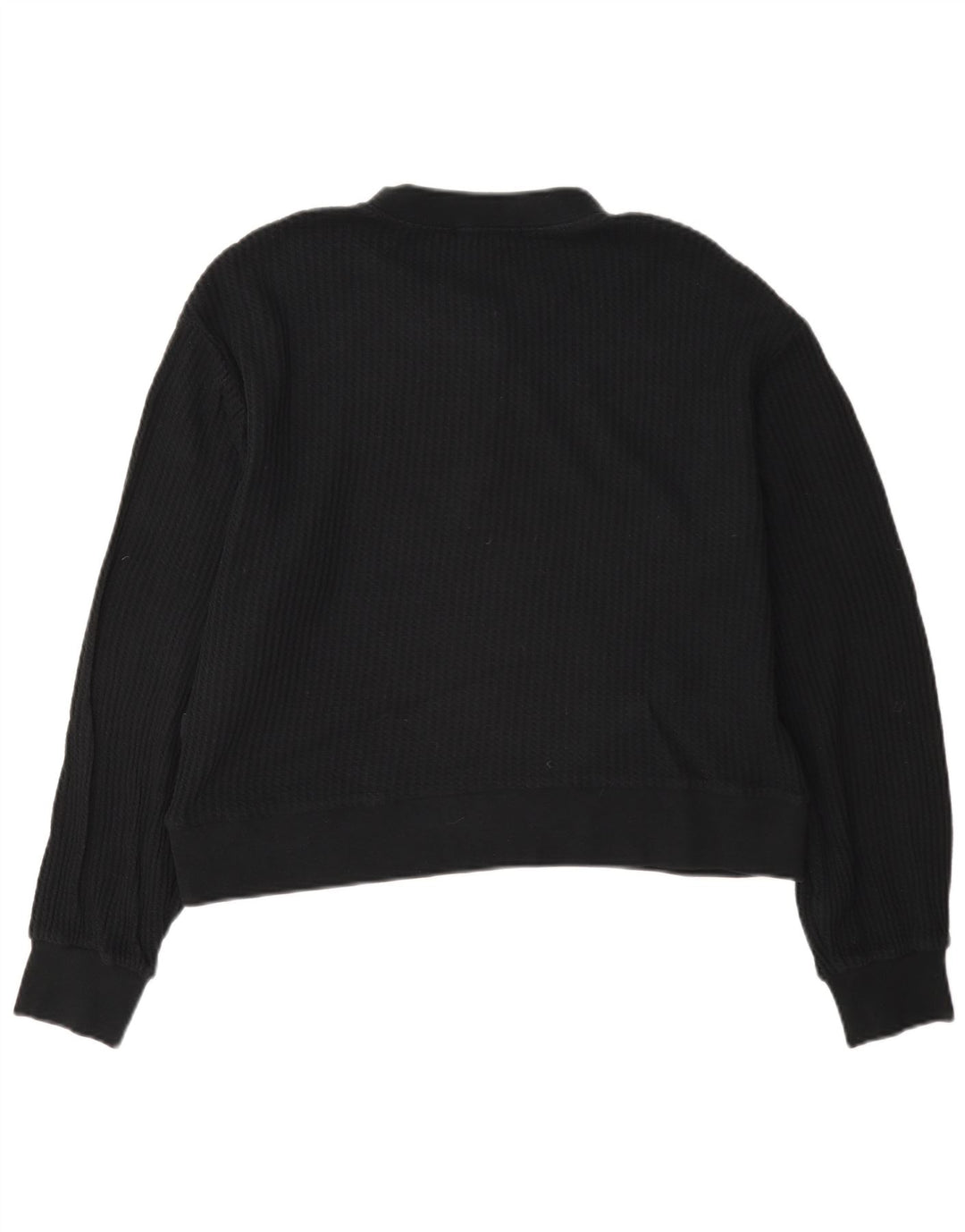 Felpa da donna Vans oversize con collo corto e bottoni, maglione UK 10, piccola, nera