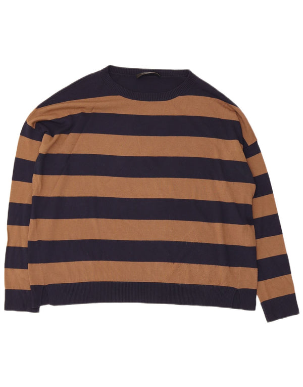 Maglione maglione con scollo a barca da fine settimana da donna Max Mara UK 14 blu navy medio