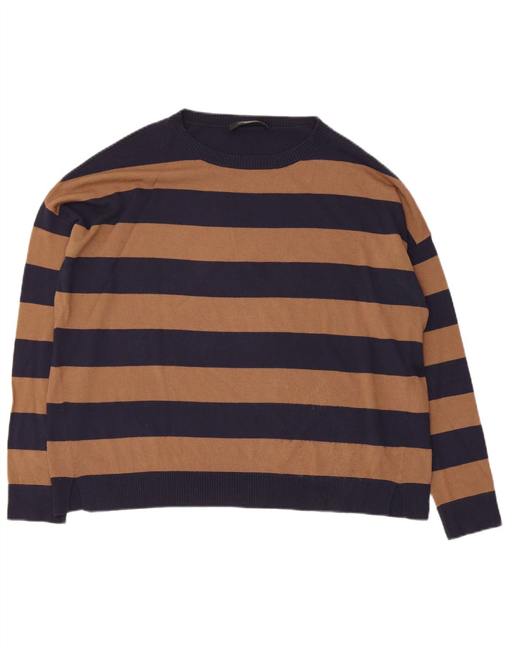 Maglione maglione con scollo a barca da fine settimana da donna Max Mara UK 14 blu navy medio