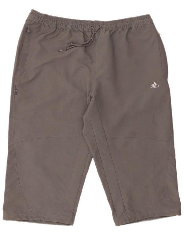 Pantaloncini sportivi Bermuda da uomo ADIDAS XL grigio poliestere