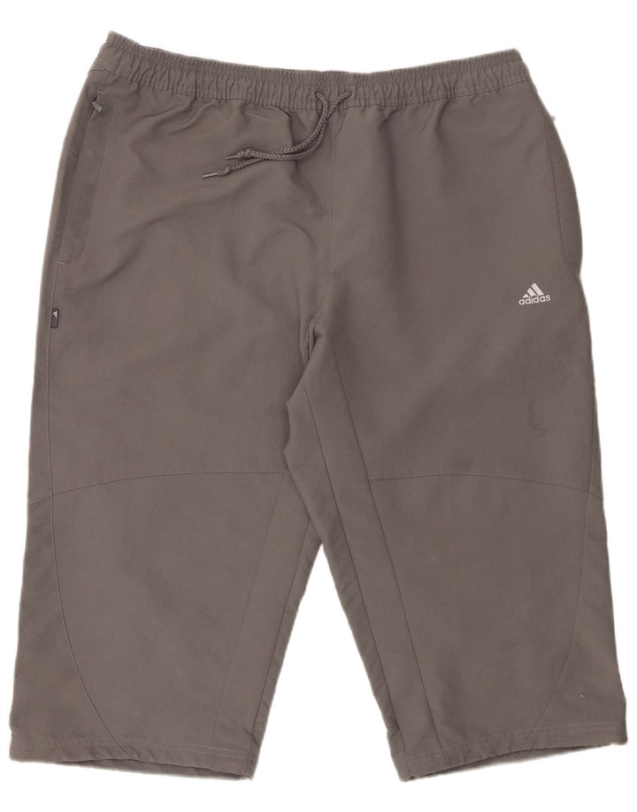 Pantaloncini sportivi Bermuda da uomo ADIDAS XL grigio poliestere