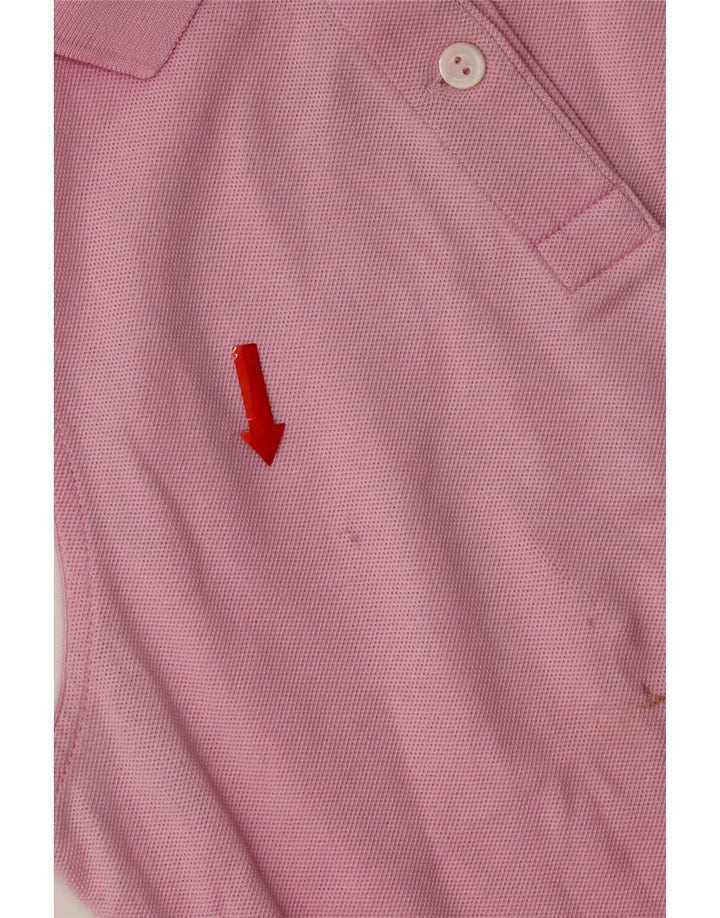 Polo senza maniche da donna Lacoste taglia 40 cotone rosa medio