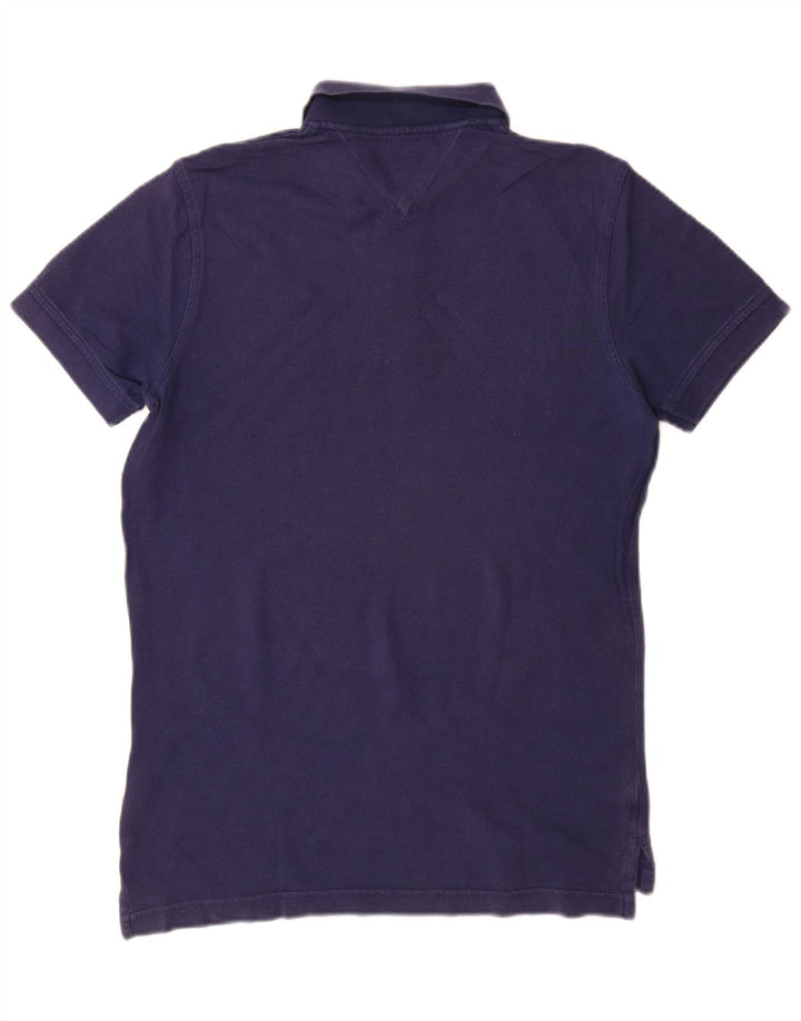 Polo Tommy Hilfiger da uomo vestibilità regolare piccola in cotone blu navy