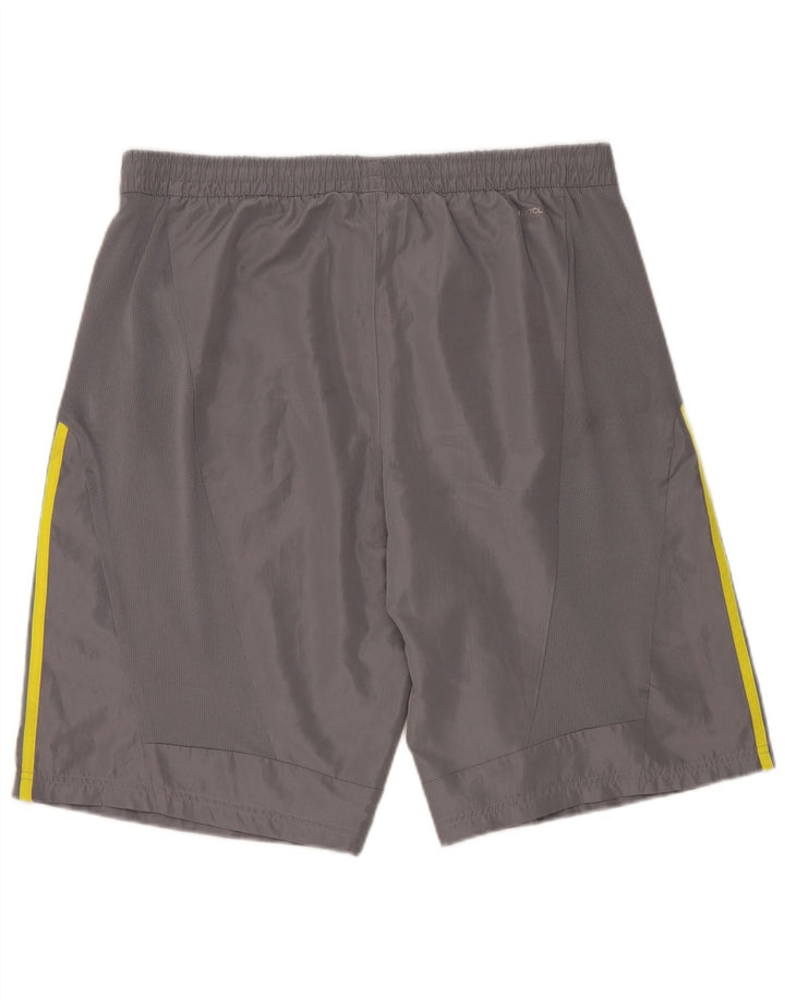 Pantaloncini sportivi Adidas da uomo grandi in poliestere grigio