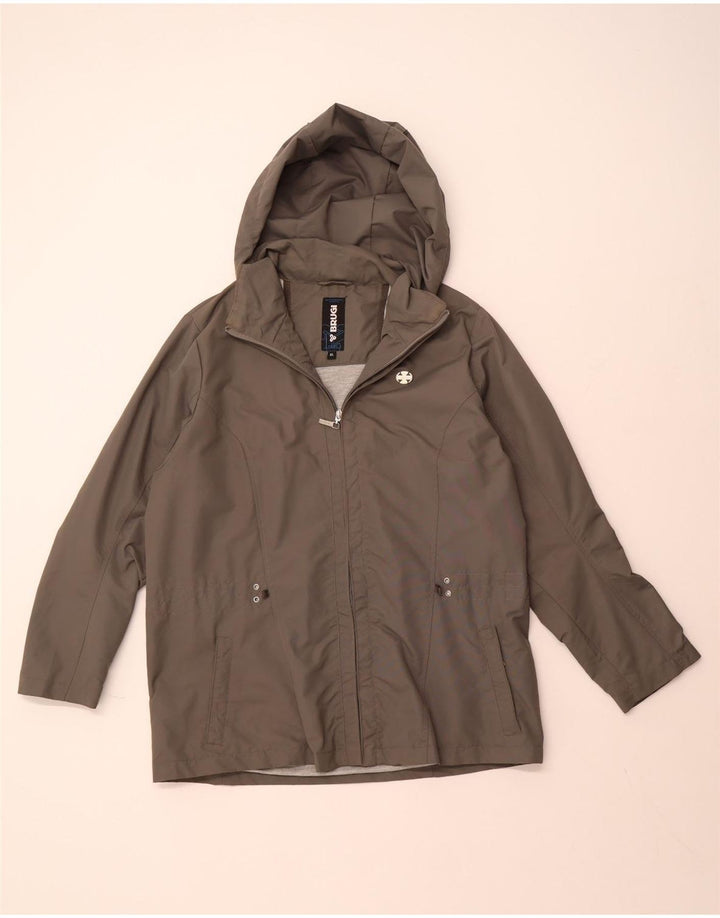 Giacca antipioggia con cappuccio da donna BRUGI UK 18 XL Poliammide grigia