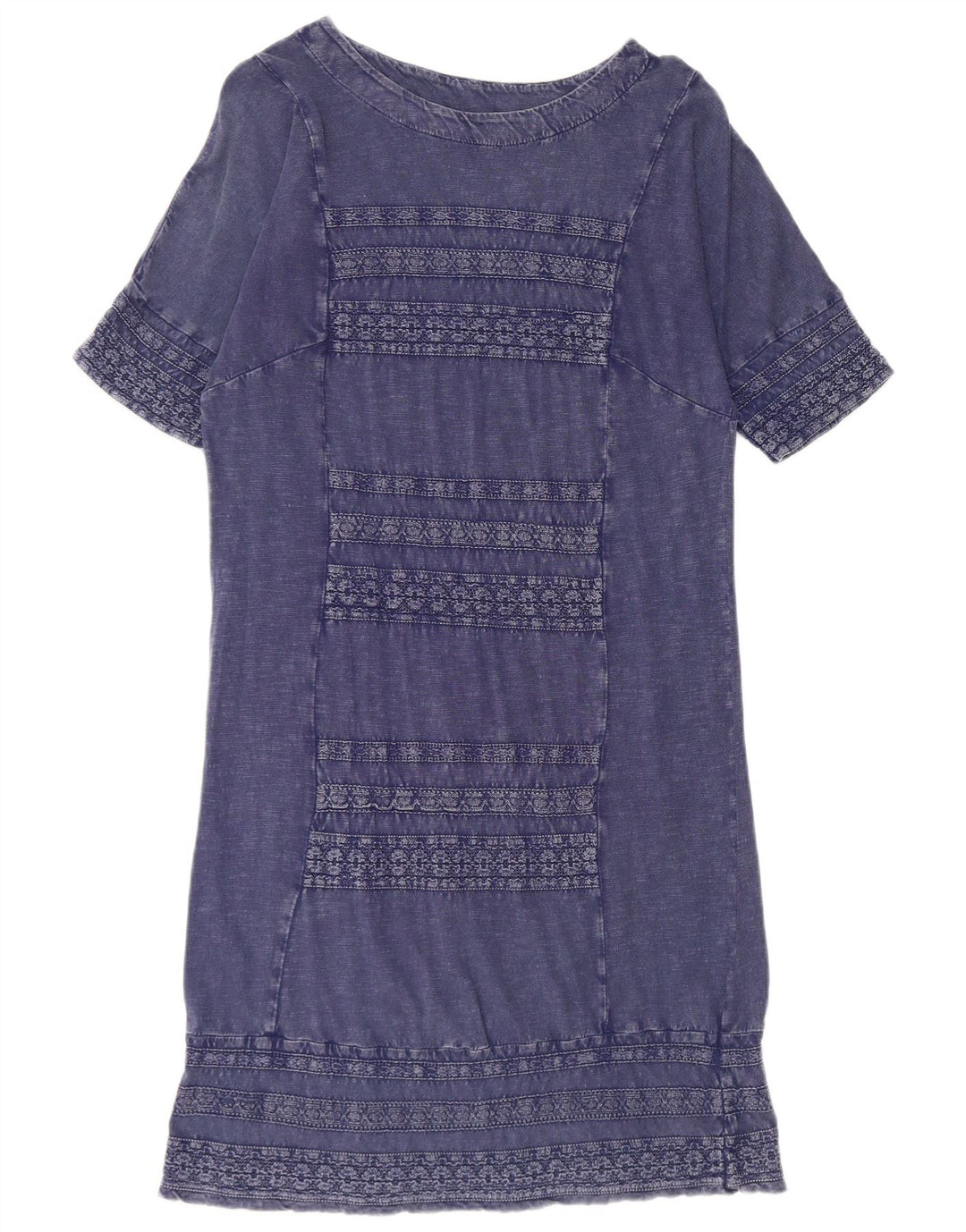 Abito a trapezio da donna White Stuff UK 12 Cotone medio blu navy