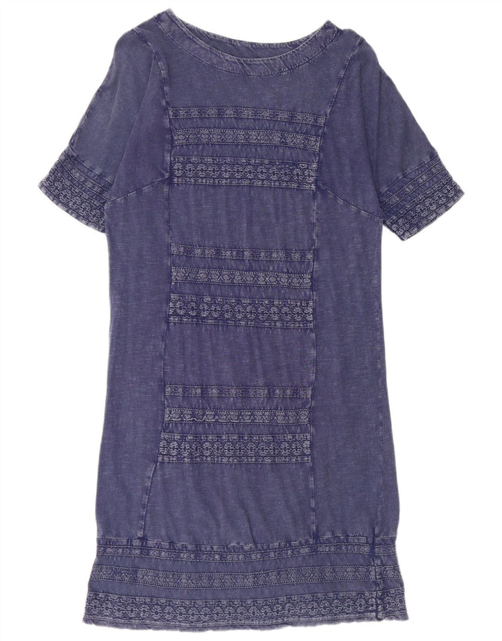 Abito a trapezio da donna White Stuff UK 12 Cotone medio blu navy
