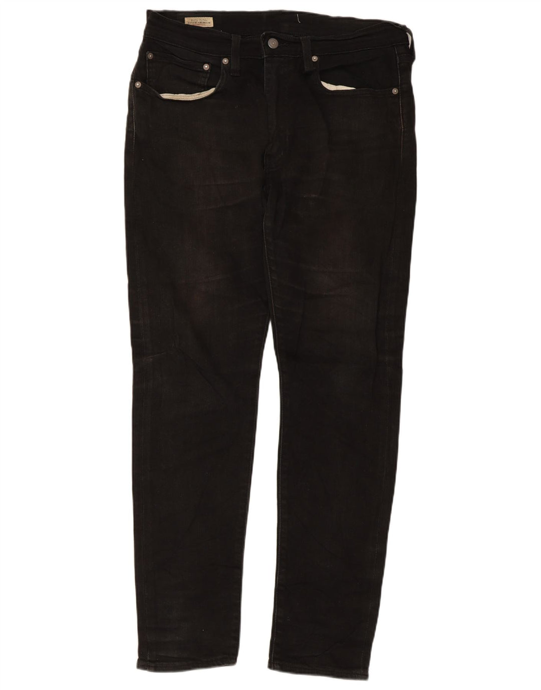 Jeans Levi's Uomo 512 Slim Tapered W34 L32 Cotone Nero