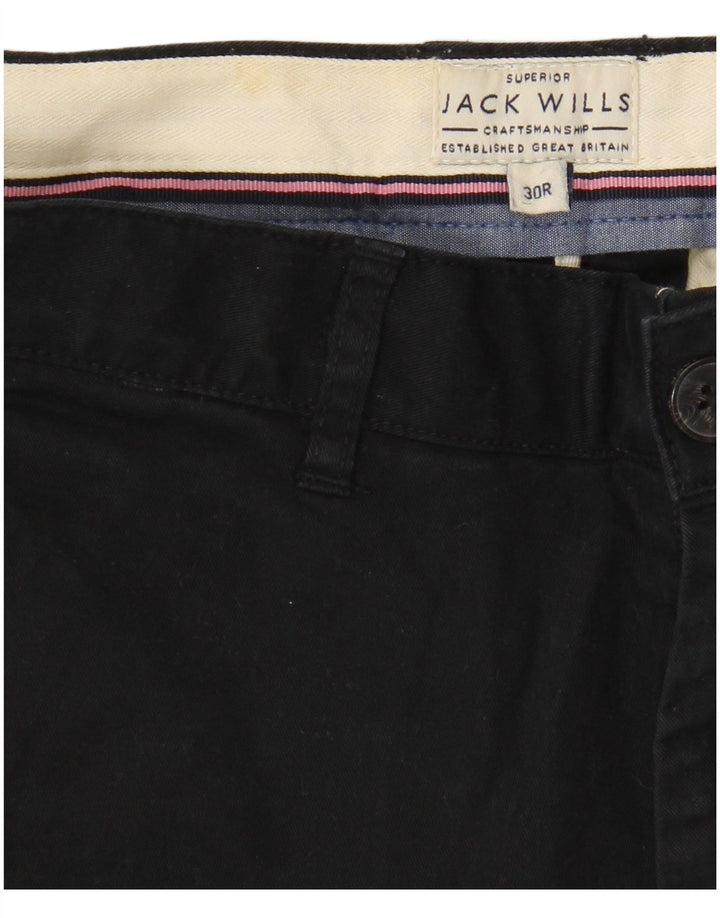 Pantaloncini chino da uomo Jack Wills W30 cotone nero medio