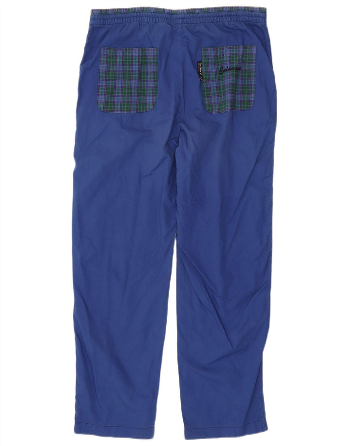 THINK PINK Pantaloni chino con grafica Calanque da uomo piccoli W29 L28 a quadri blu