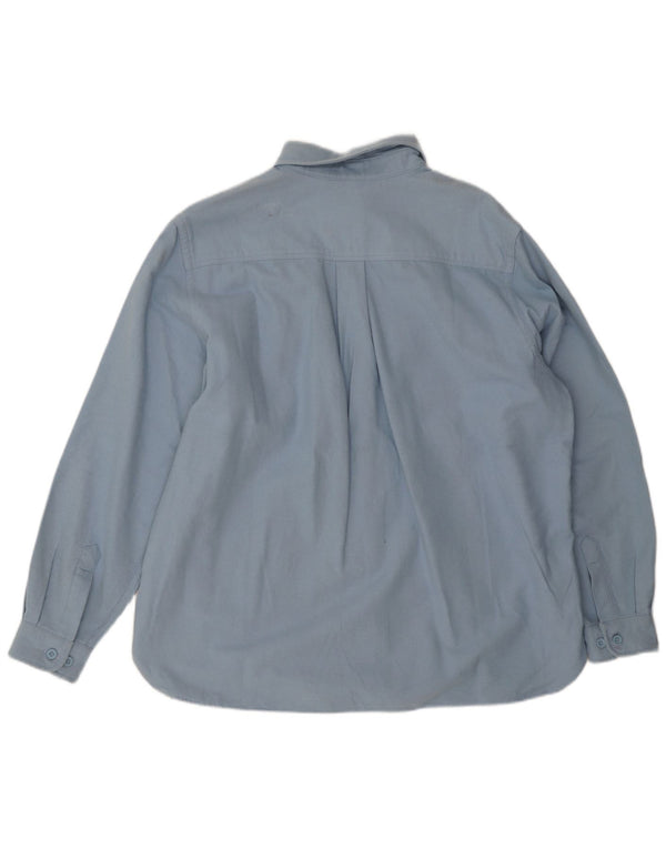 Camicia oversize in flanella da donna L.L.Bean UK 18 XL Cotone blu