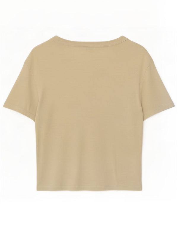 T-shirt corta da donna Benetton Top UK 12 Beige medio