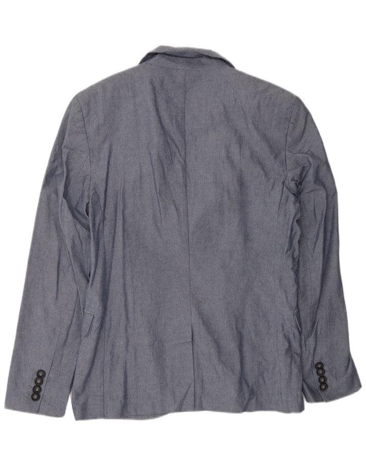 Giacca blazer a 2 bottoni da uomo Jack Wills UK 38 Cotone blu medio