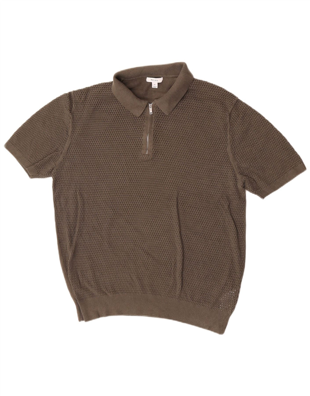Polo da uomo Reiss XL in cotone marrone