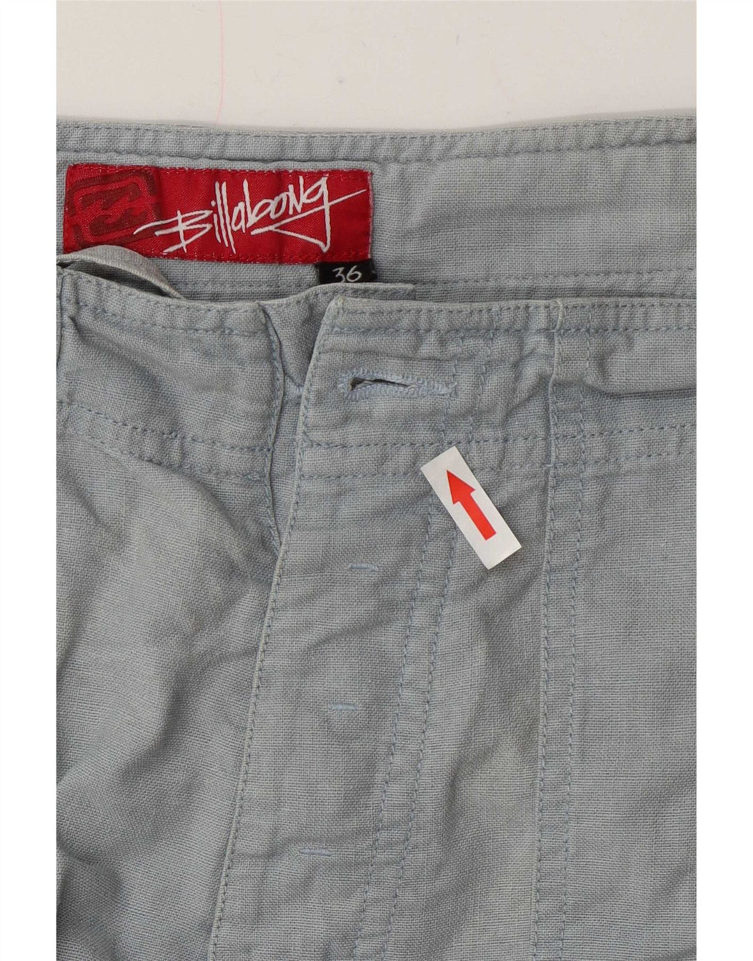 Pantaloncini chino da uomo Billabong W36 grandi in cotone blu