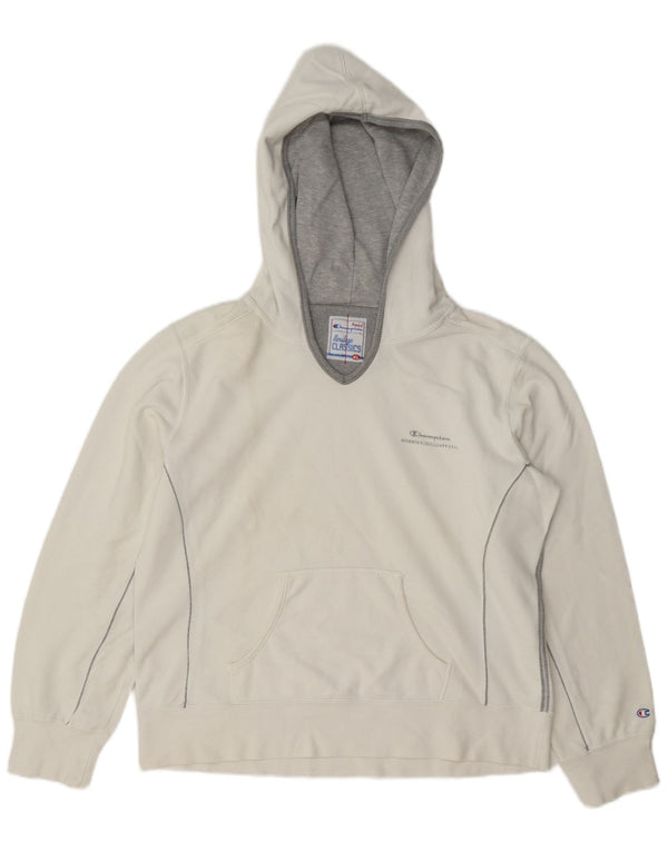 Maglione con cappuccio Champion Heritage Classics da donna UK 18 XL Cotone bianco