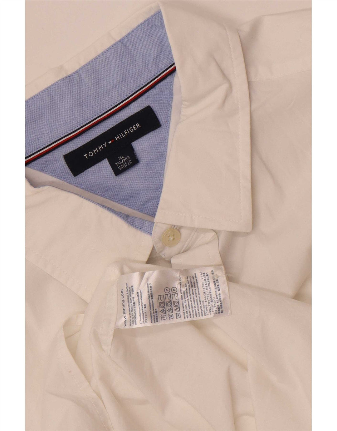 Camicia da uomo Tommy Hilfiger XL in cotone bianco