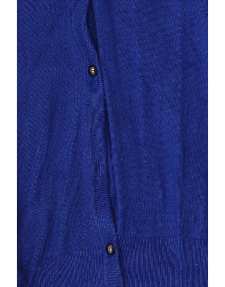Maglione cardigan da donna Marks & Spencer UK 20 XL viscosa blu