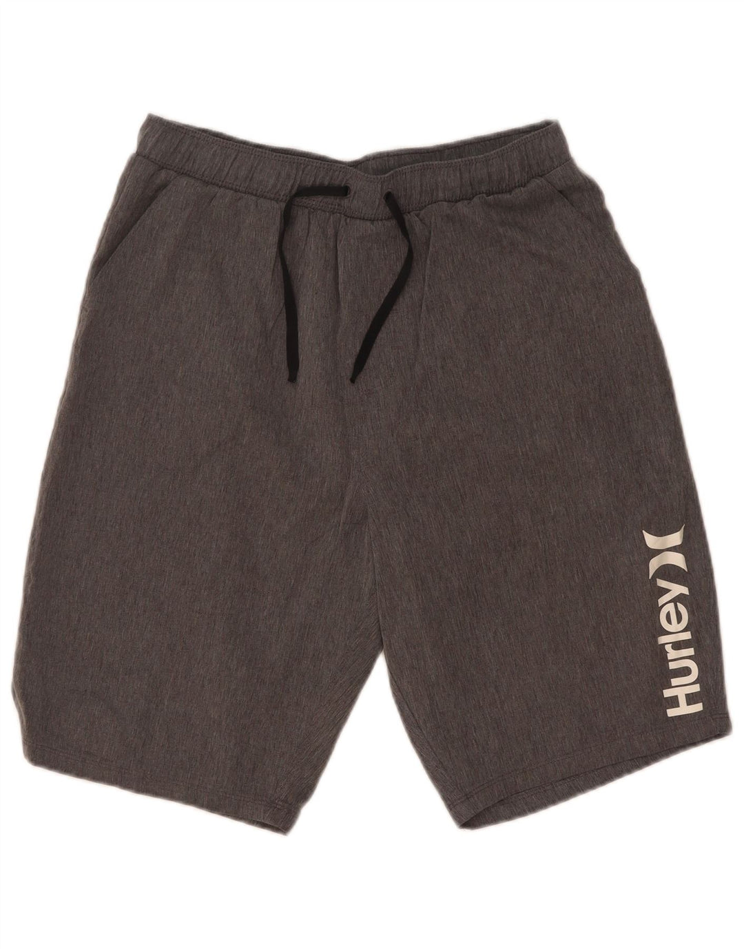Pantaloncini sportivi grafici da uomo Hurley piccoli in poliestere chiazzato grigio