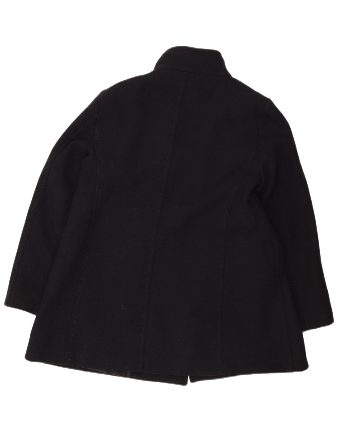 Cappotto da marinaio da donna Zara UK 18 XL in lana blu navy