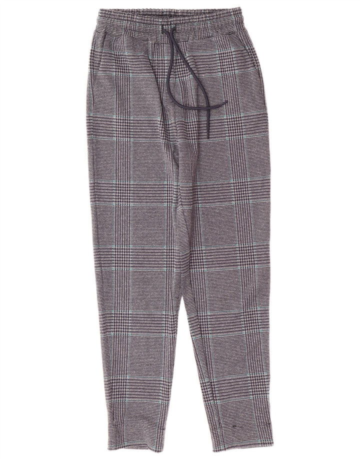 Pantaloni da tuta da donna MARKS & SPENCER UK 8 piccolo pied de poule grigio