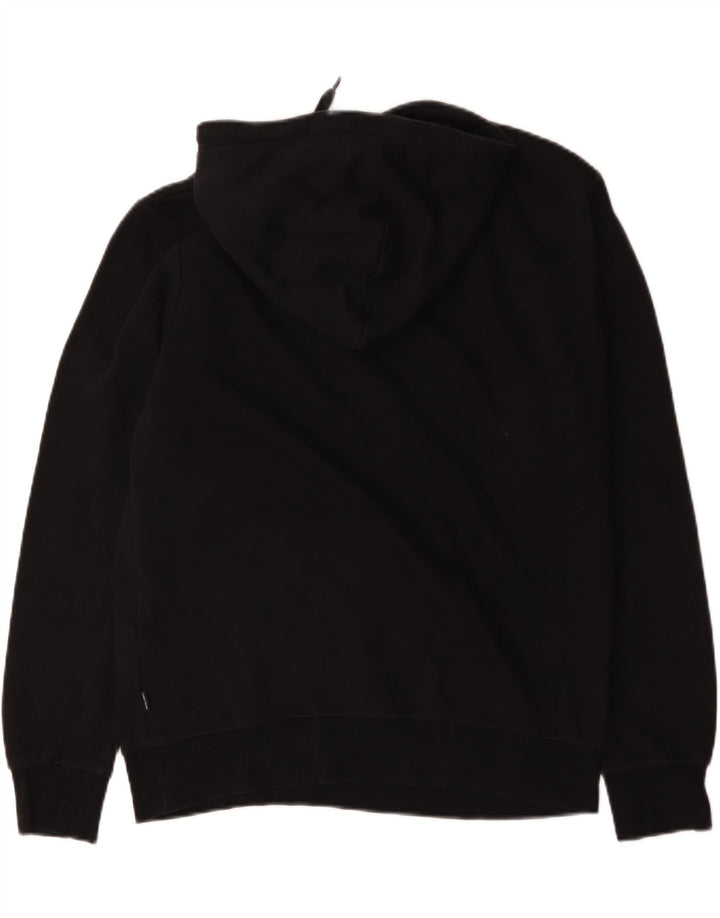 Jack & Jones Felpa con cappuccio grafica da uomo in cotone nero medio