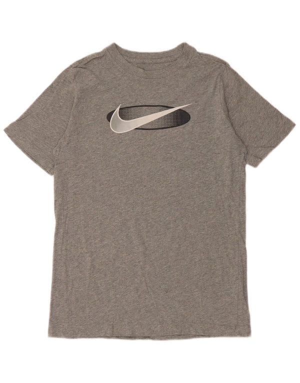 T-shirt grafica NIKE da bambino 13-14 anni XL in cotone mélange grigio